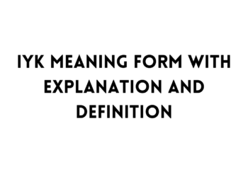 IYK full form table