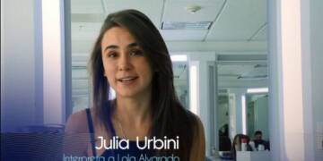 Julia Urbini with her crew