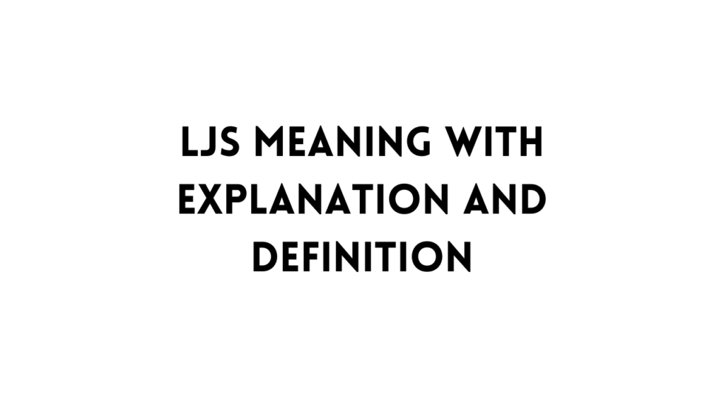 LJS Meaning table