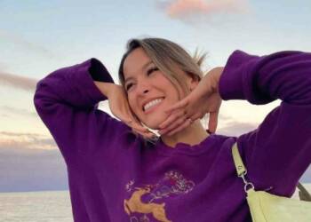 Ana Wolfermann with her boyfriend