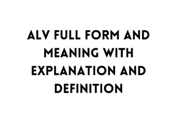 ALV full form table