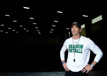 Riley Dodge posing for photoshoot