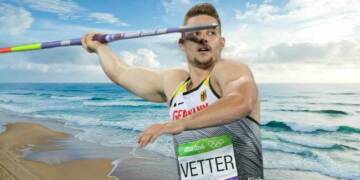 Johannes Vetter throwing javline