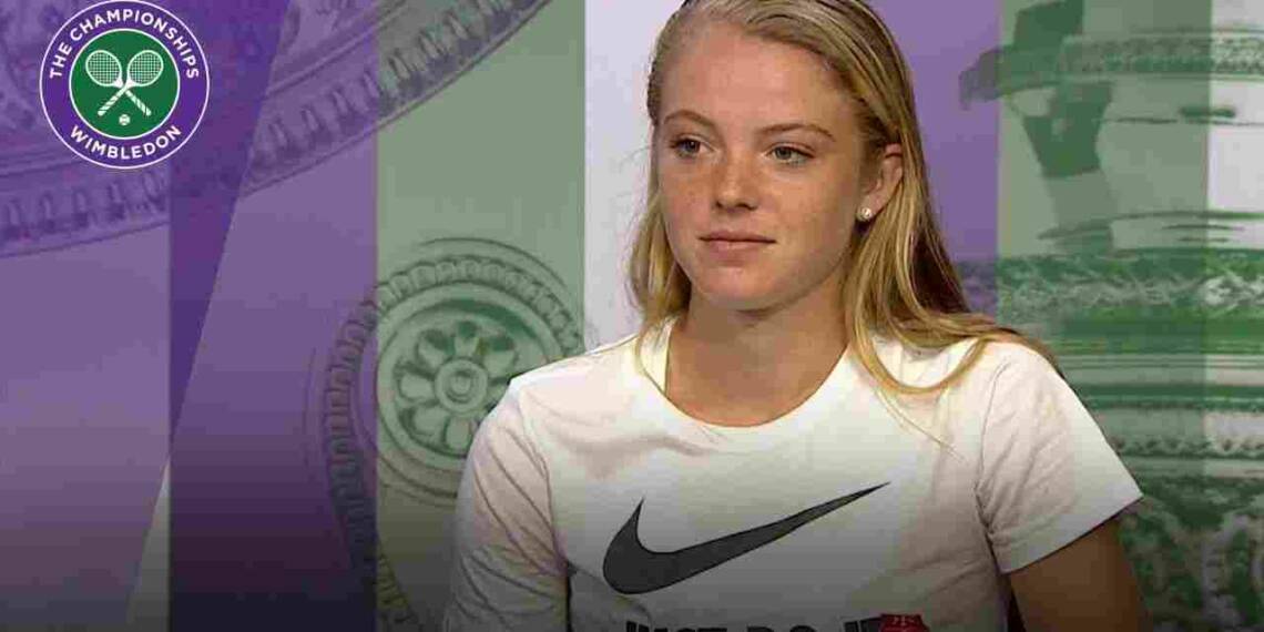 Katie Swan interview with grand slam crew