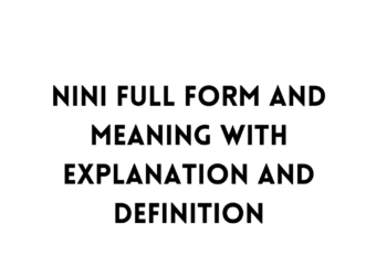 NINI full form table
