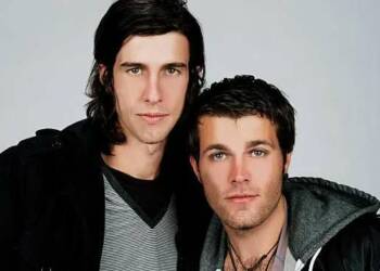 Nathaniel Motte with his friend