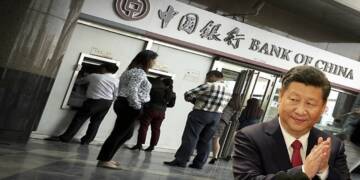 Chinese bank customers