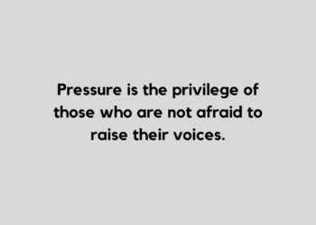 pressure quote and caption