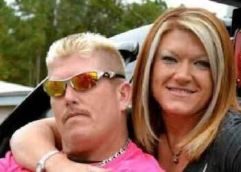 Amy Shirley with her husbabd