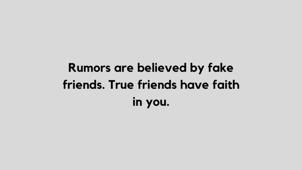 Rumors quote and caption