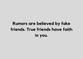 Rumors quote and caption
