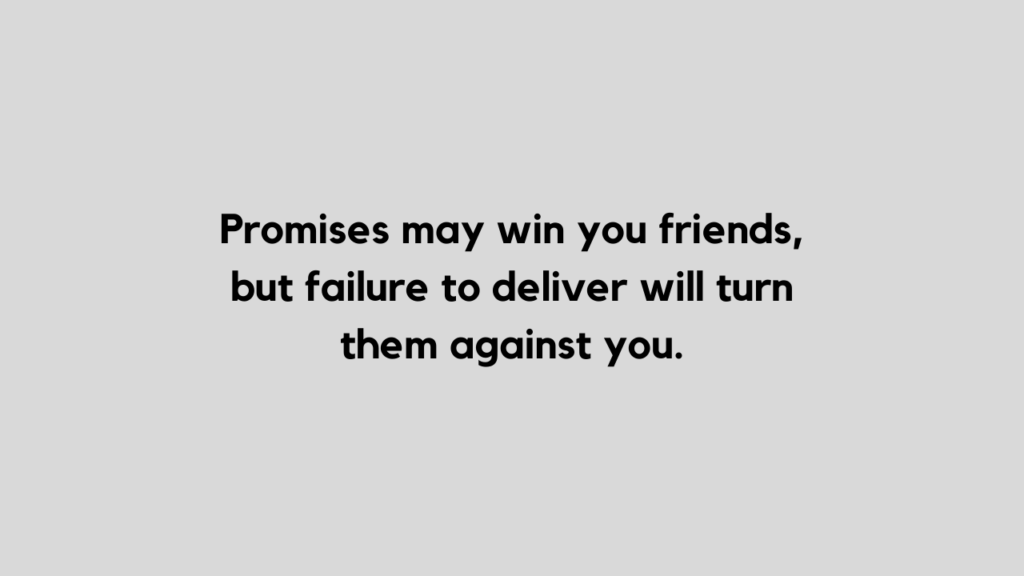 sayings about broken promises