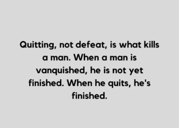 defeat quote and caption for Instagram