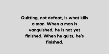 defeat quote and caption for Instagram