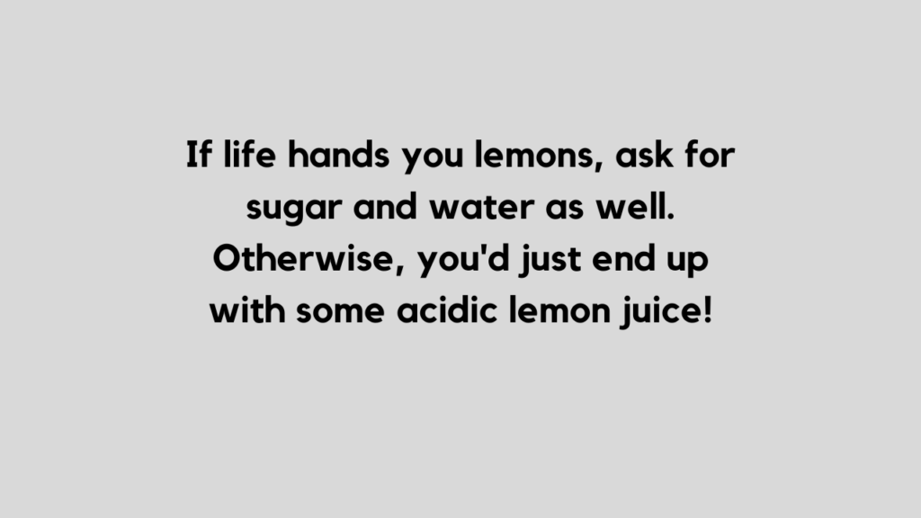 funny lemon quote and caption