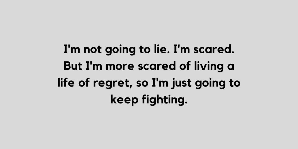 Keep fighting quote and caption