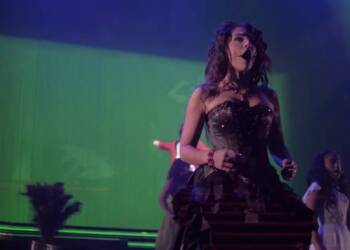 Ashley Loren hosting a music concert