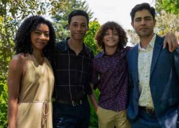 Cameron Engels with his team