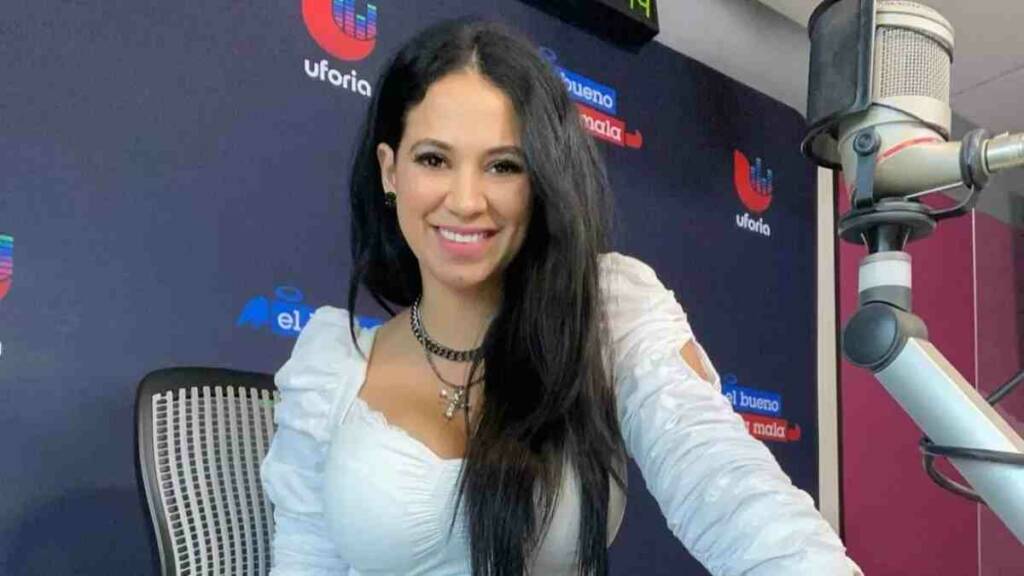 Carla Medrano hosting a show