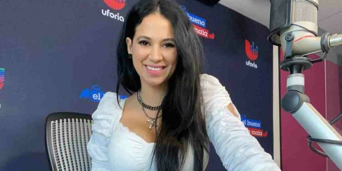 Carla Medrano hosting a show