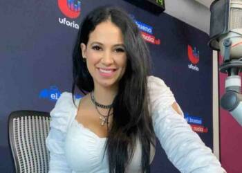 Carla Medrano hosting a show