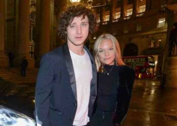 Estelle Berglin with her girlfriend