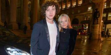 Estelle Berglin with her girlfriend