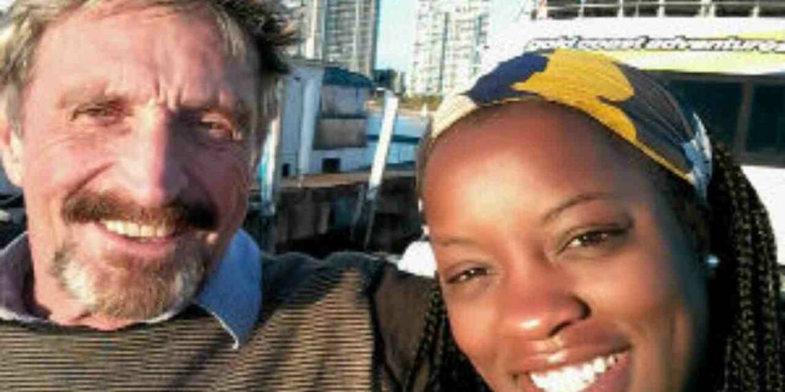 Janice Dyson with her husband