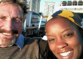 Janice Dyson with her husband