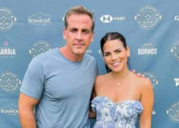 Karina Banda with her husband