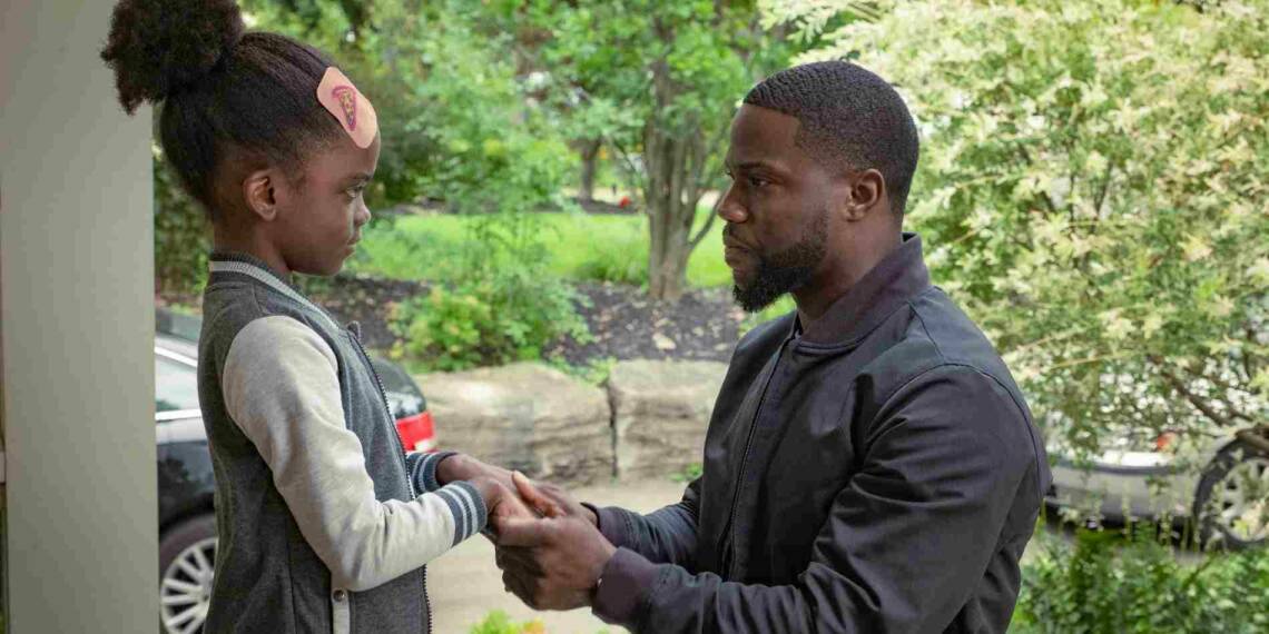 Melody Hurd and kevin hart in Fatherhood film