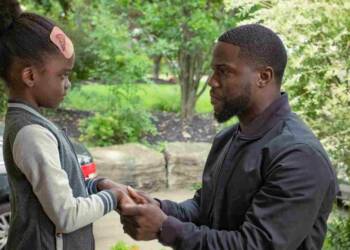 Melody Hurd and kevin hart in Fatherhood film