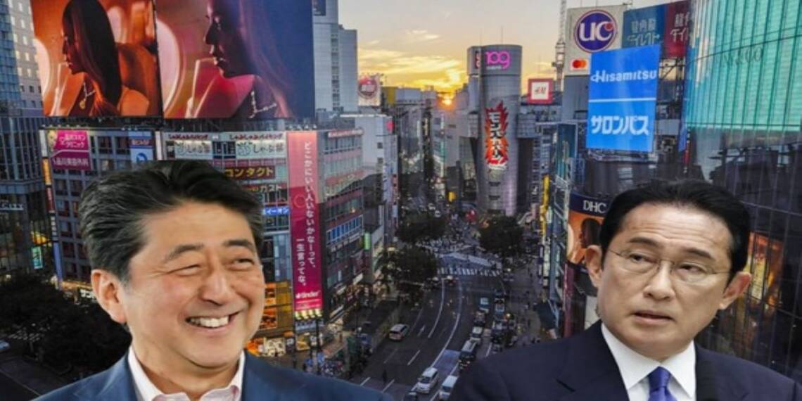 Kishida is about to lose his chair, and we think Abe is behind it