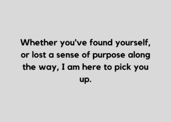 You lost me quote and caption