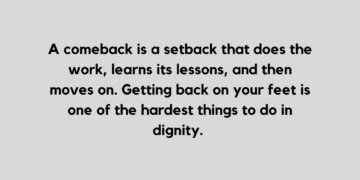 comeback quote and caption