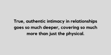 Intimacy quote and caption