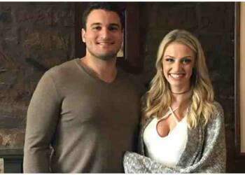 Carley Shimkus with her husband peter