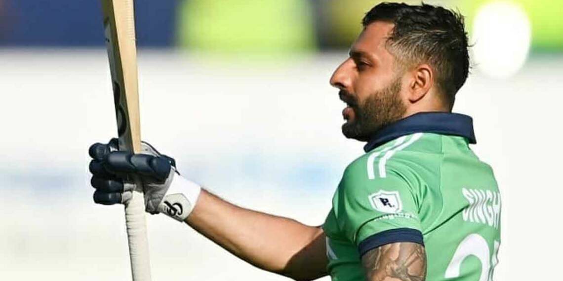 Simi Singh celebrating his fifty