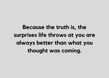 surprise quote and caption