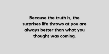 surprise quote and caption