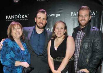 Carly Evans with chris evans