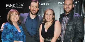 Carly Evans with chris evans