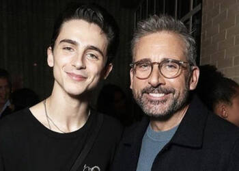 Johnny Carell with his father Steve Carell