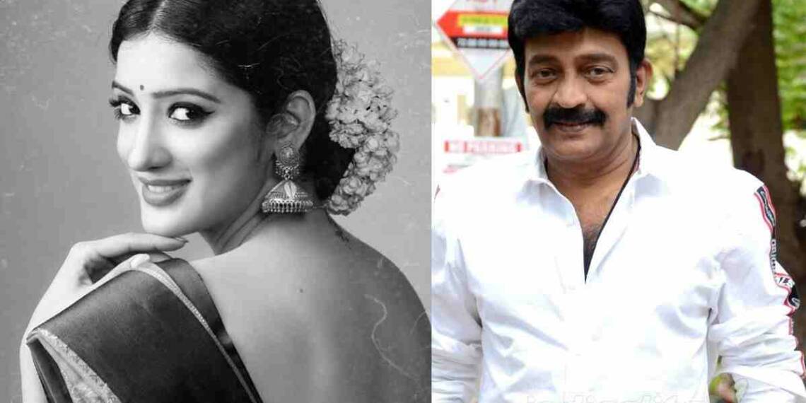 Richa Panai in black saree at event