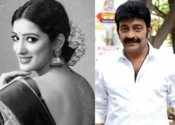 Richa Panai in black saree at event