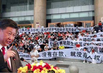 “Henan banks, return my savings!”. Even covered in bruises, this cry of protest looms over rural China