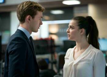 Harry Lawtey marisa abela in a movie scene