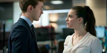 Harry Lawtey marisa abela in a movie scene