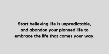 life is unpredictable quote and capiton