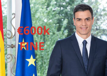 The Spanish government is going to slap a €600k fine on you to fund its sanctions on Russia
